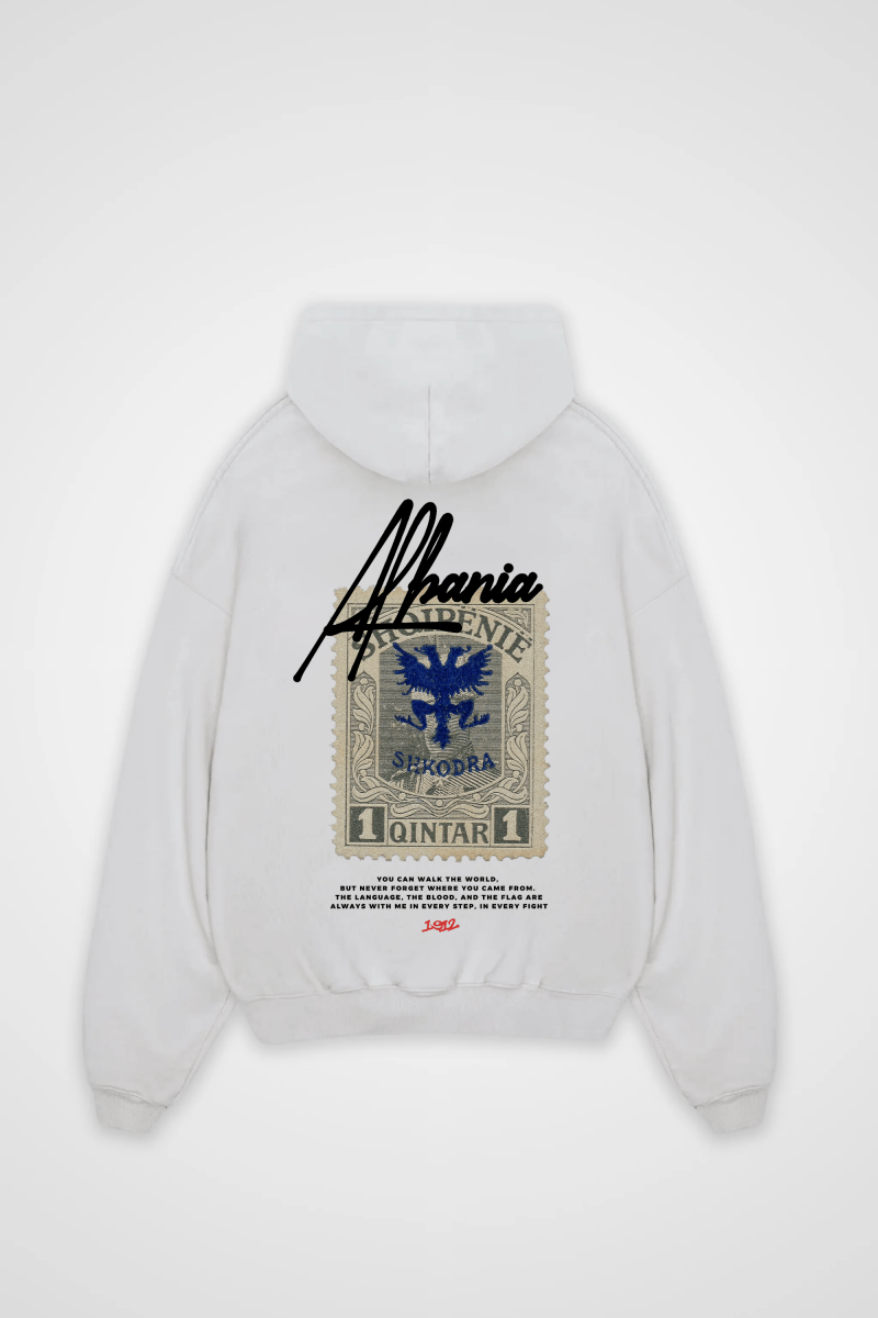 ALBANIA - OVERSIZED HOODIE BACKPRINT - Edeltürke