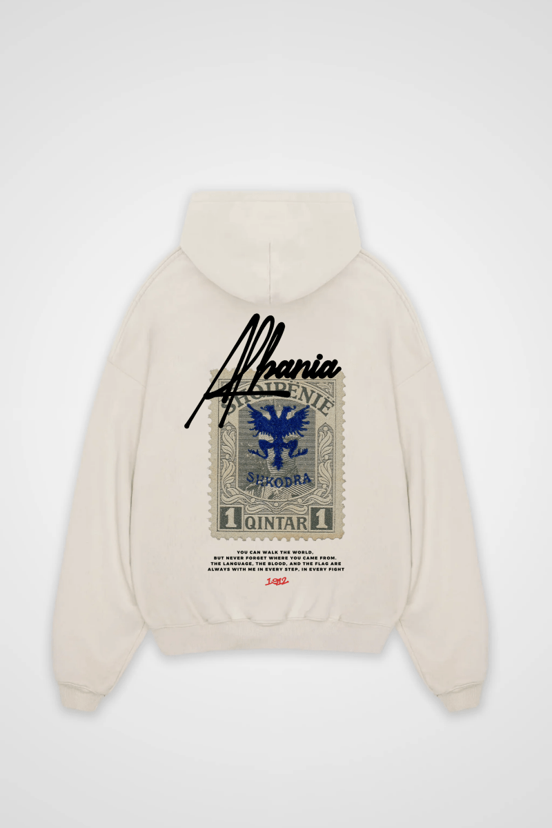 ALBANIA - OVERSIZED HOODIE BACKPRINT - Edeltürke