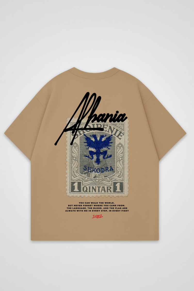 ALBANIA - OVERSIZED SHIRT BACKPRINT - Edeltürke