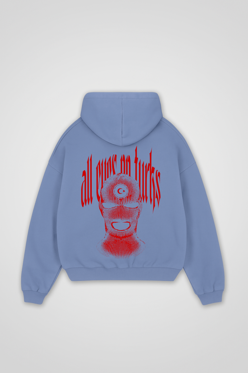 ALL EYES ON TURKS - OVERSIZED ZIPPER HOODIE - Edeltürke