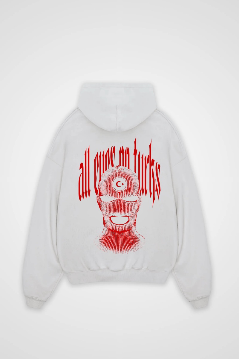 ALL EYES ON TURKS - OVERSIZED ZIPPER HOODIE - Edeltürke