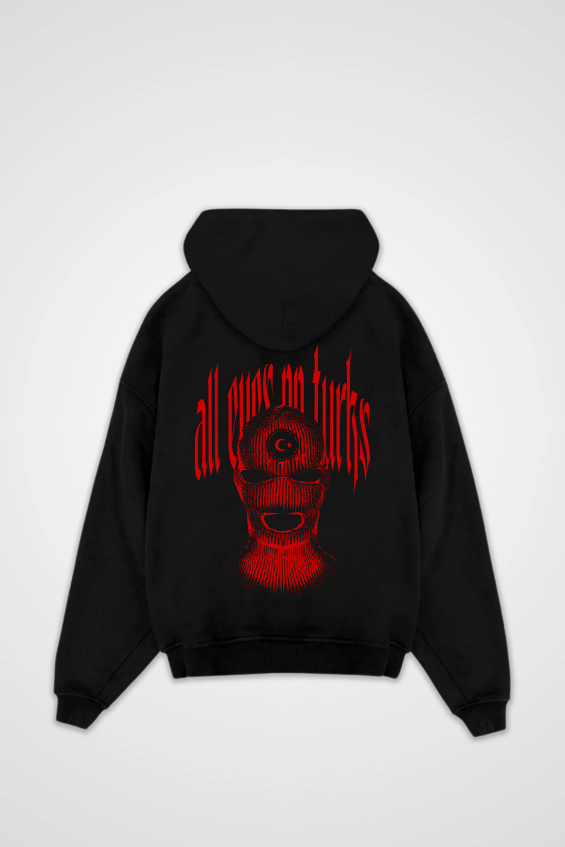 ALL EYES ON TURKS - OVERSIZED ZIPPER HOODIE - Edeltürke