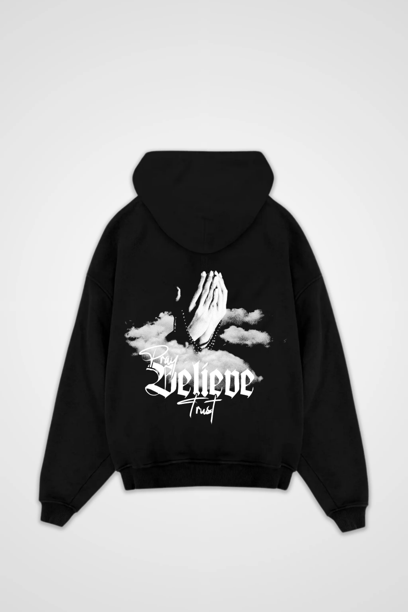 BELIEVE - OVERSIZED HOODIE BACKPRINT - Edeltürke