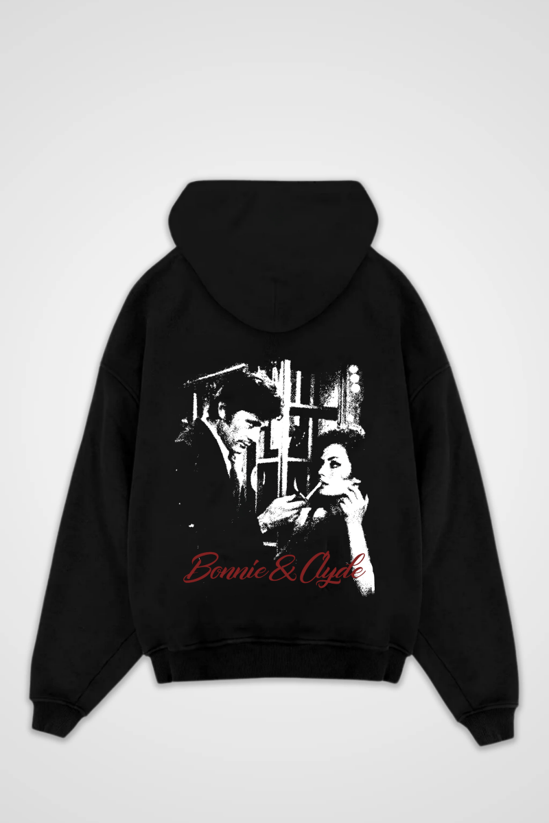 BONNIE & CLYDE - OVERSIZED ZIPPER HOODIE - Edeltürke