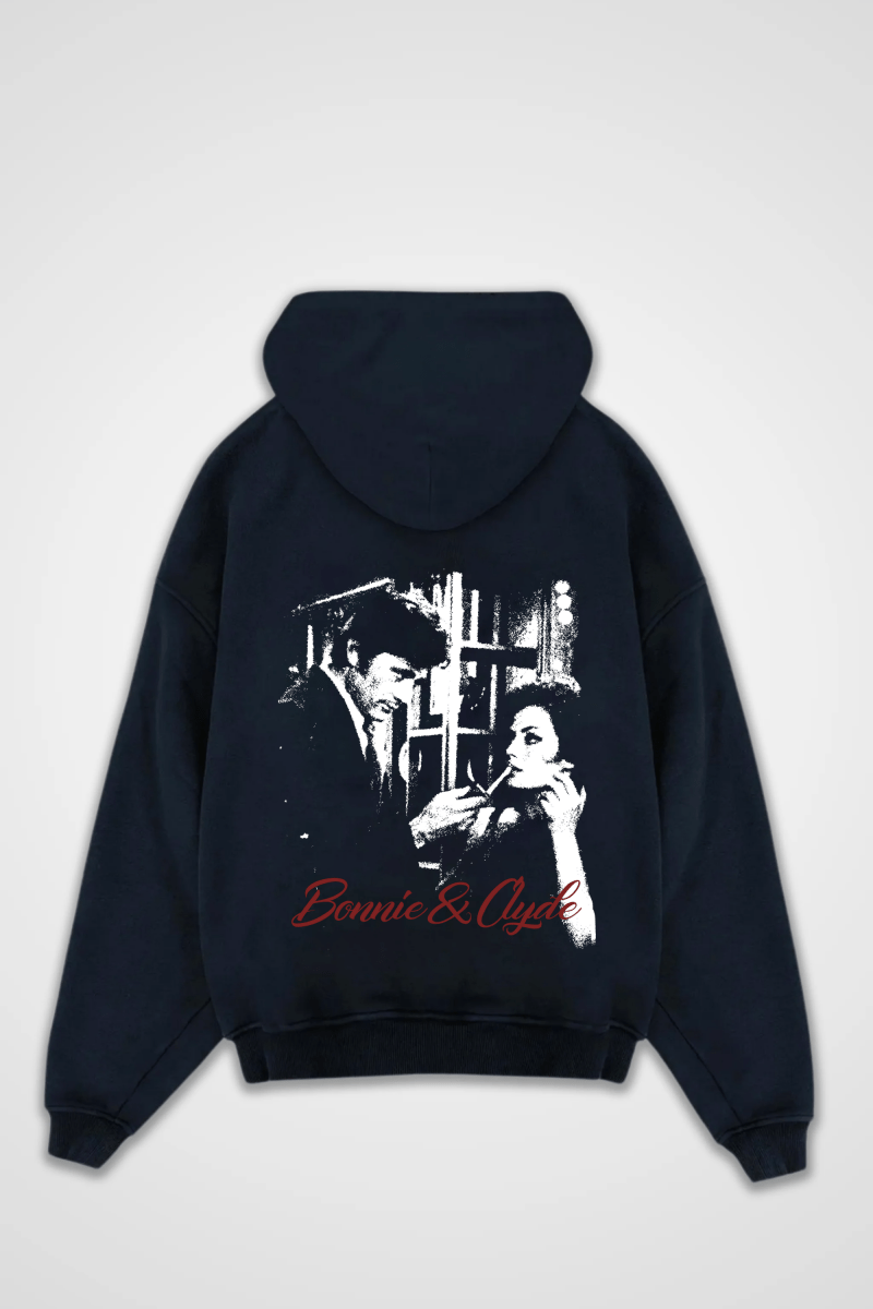 BONNIE & CLYDE - OVERSIZED ZIPPER HOODIE - Edeltürke
