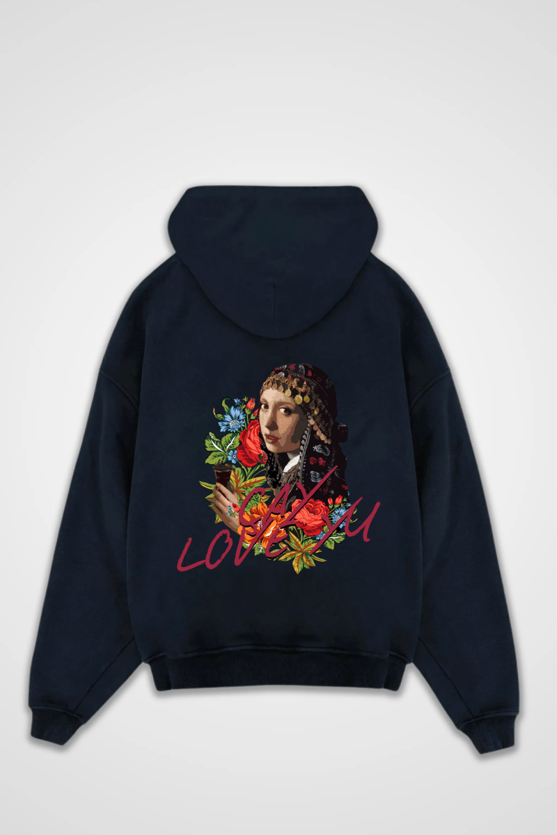 CAY LOVE YU - OVERSIZED ZIPPER HOODIE - Edeltürke