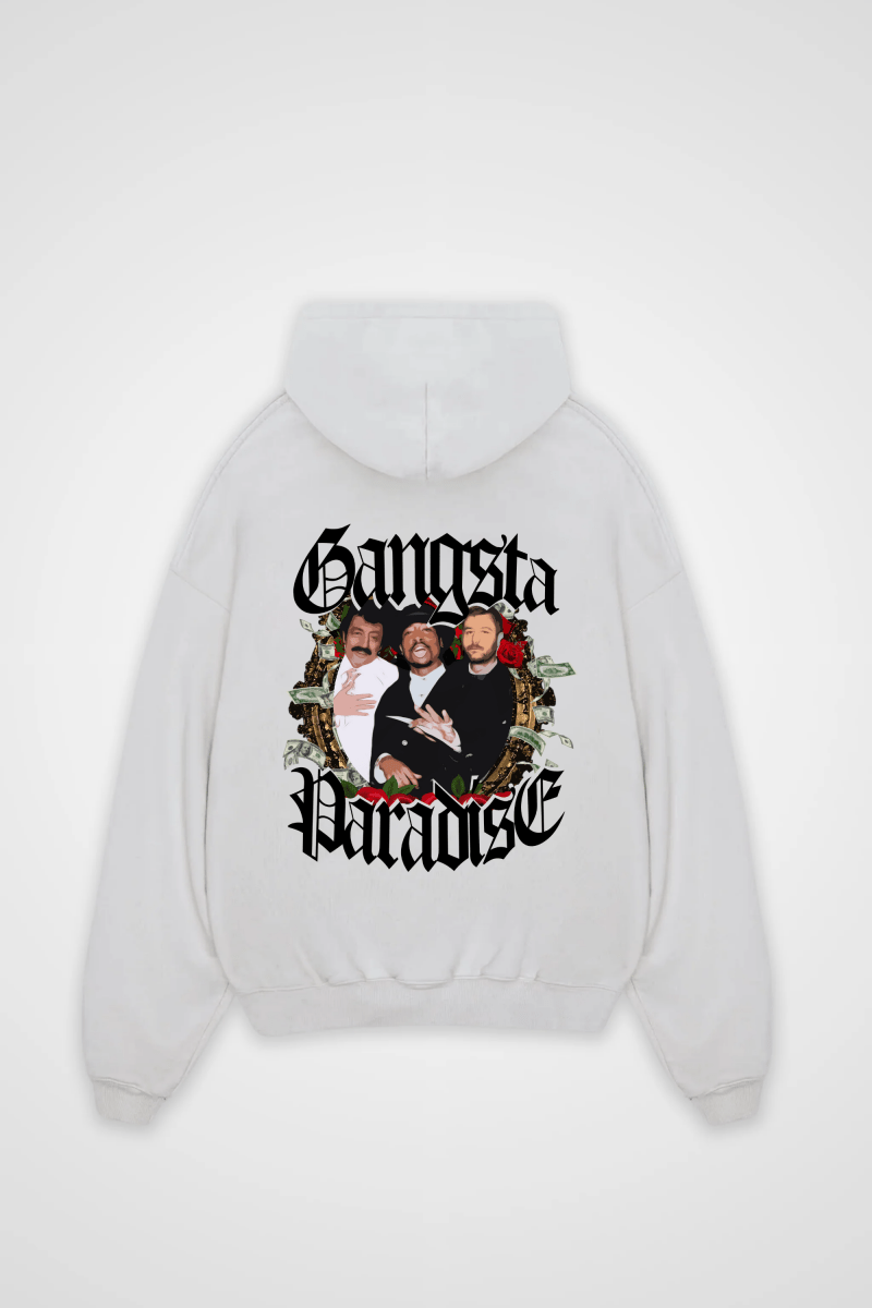 GANGSTA PARADISE - OVERSIZED HOODIE BACKPRINT - Edeltürke