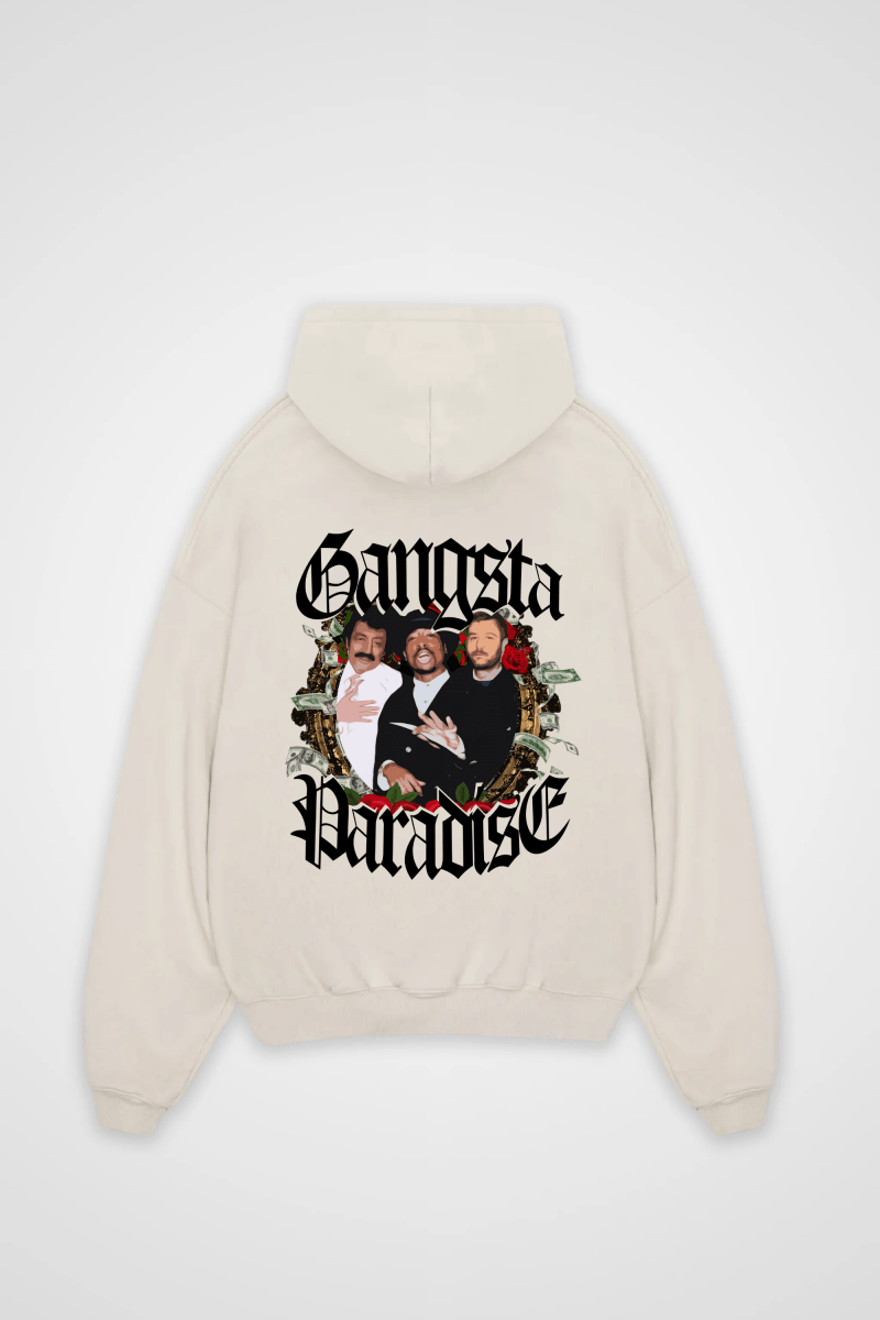 GANGSTA PARADISE - OVERSIZED HOODIE BACKPRINT - Edeltürke
