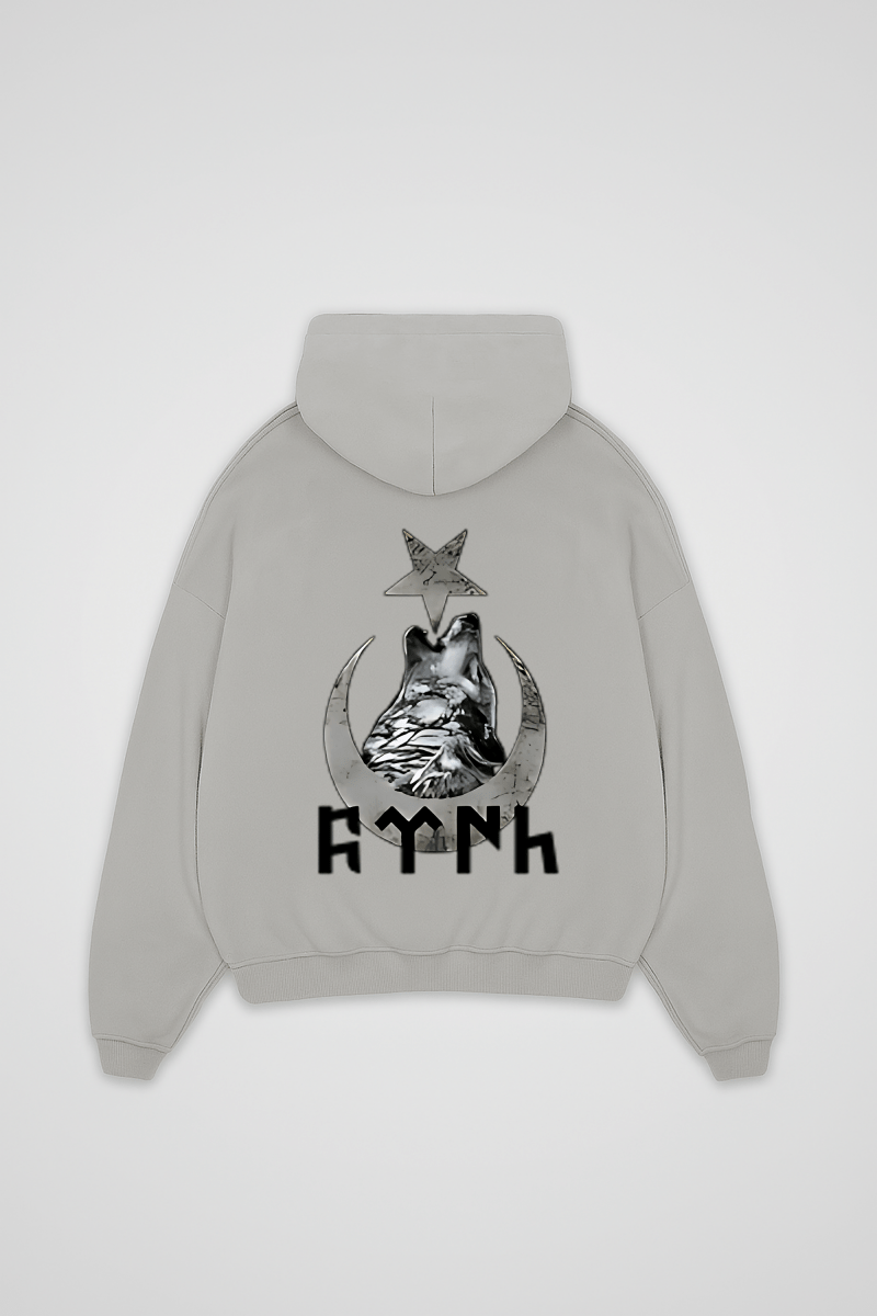 GÖKTÜRK - OVERSIZED HOODIE BACKPRINT - Edeltürke