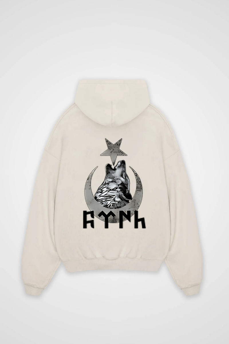 GÖKTÜRK - OVERSIZED HOODIE BACKPRINT - Edeltürke