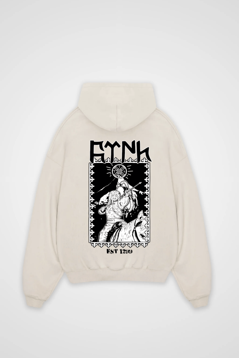 GÖKTÜRK - OVERSIZED HOODIE BACKPRINT - Edeltürke