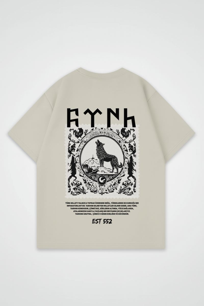 GÖKTÜRK - OVERSIZED SHIRT BACKPRINT - Edeltürke