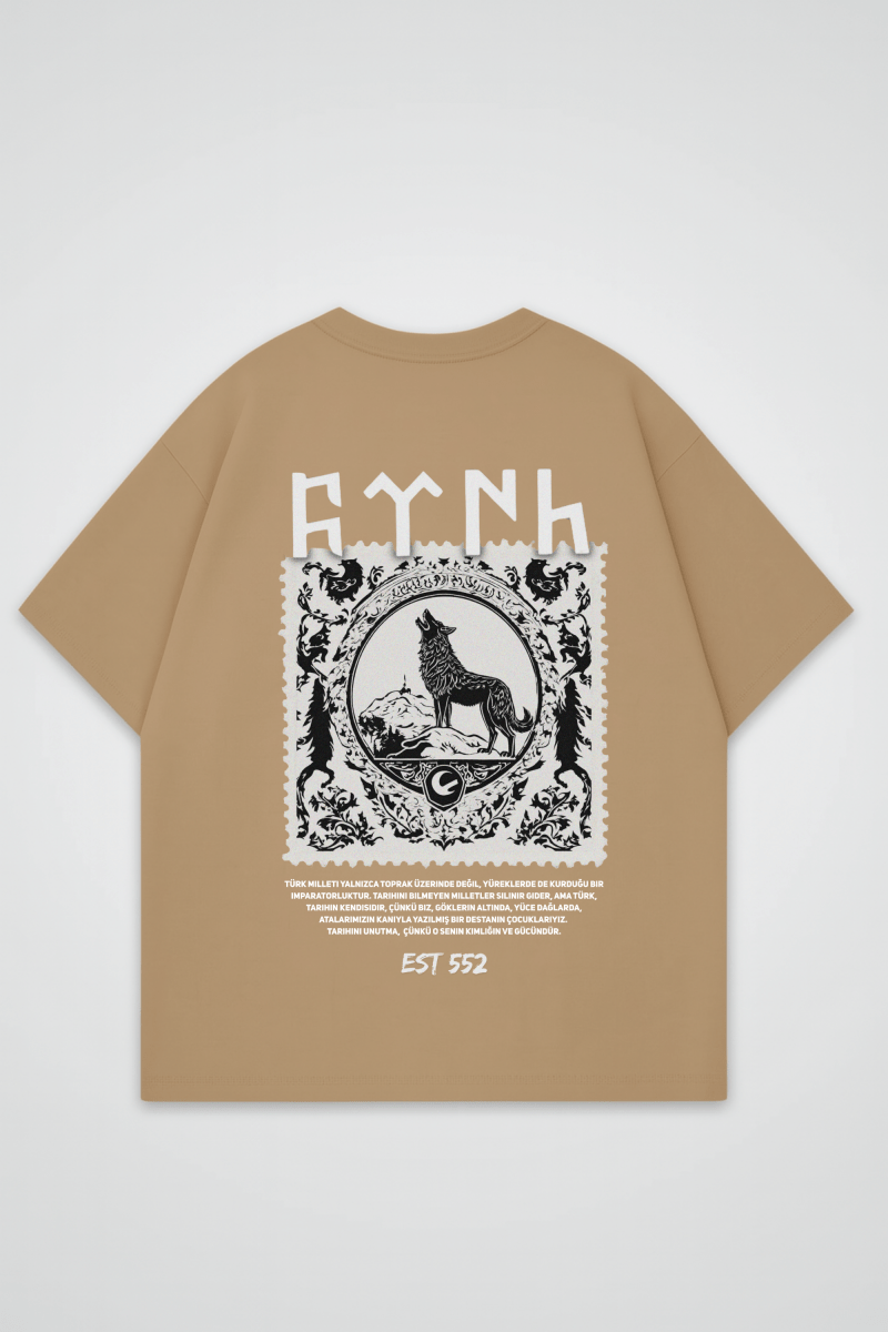 GÖKTÜRK - OVERSIZED SHIRT BACKPRINT - Edeltürke