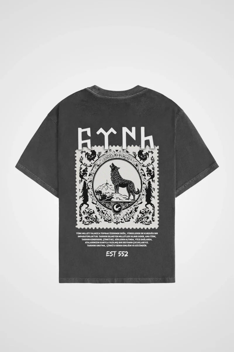 GÖKTÜRK - OVERSIZED SHIRT BACKPRINT - Edeltürke