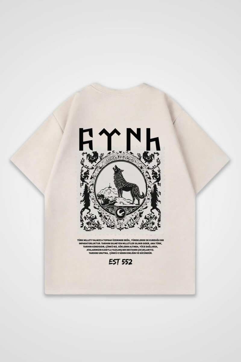 GÖKTÜRK - OVERSIZED SHIRT BACKPRINT - Edeltürke