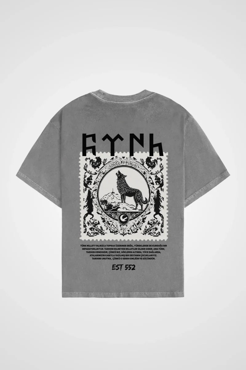 GÖKTÜRK - OVERSIZED SHIRT BACKPRINT - Edeltürke