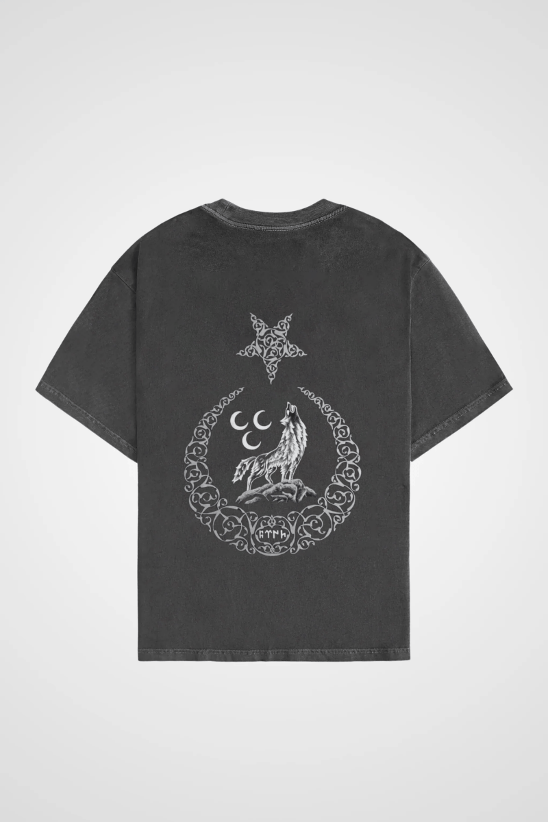 GÖKTÜRK - OVERSIZED SHIRT BACKPRINT (WASHED) - Edeltürke