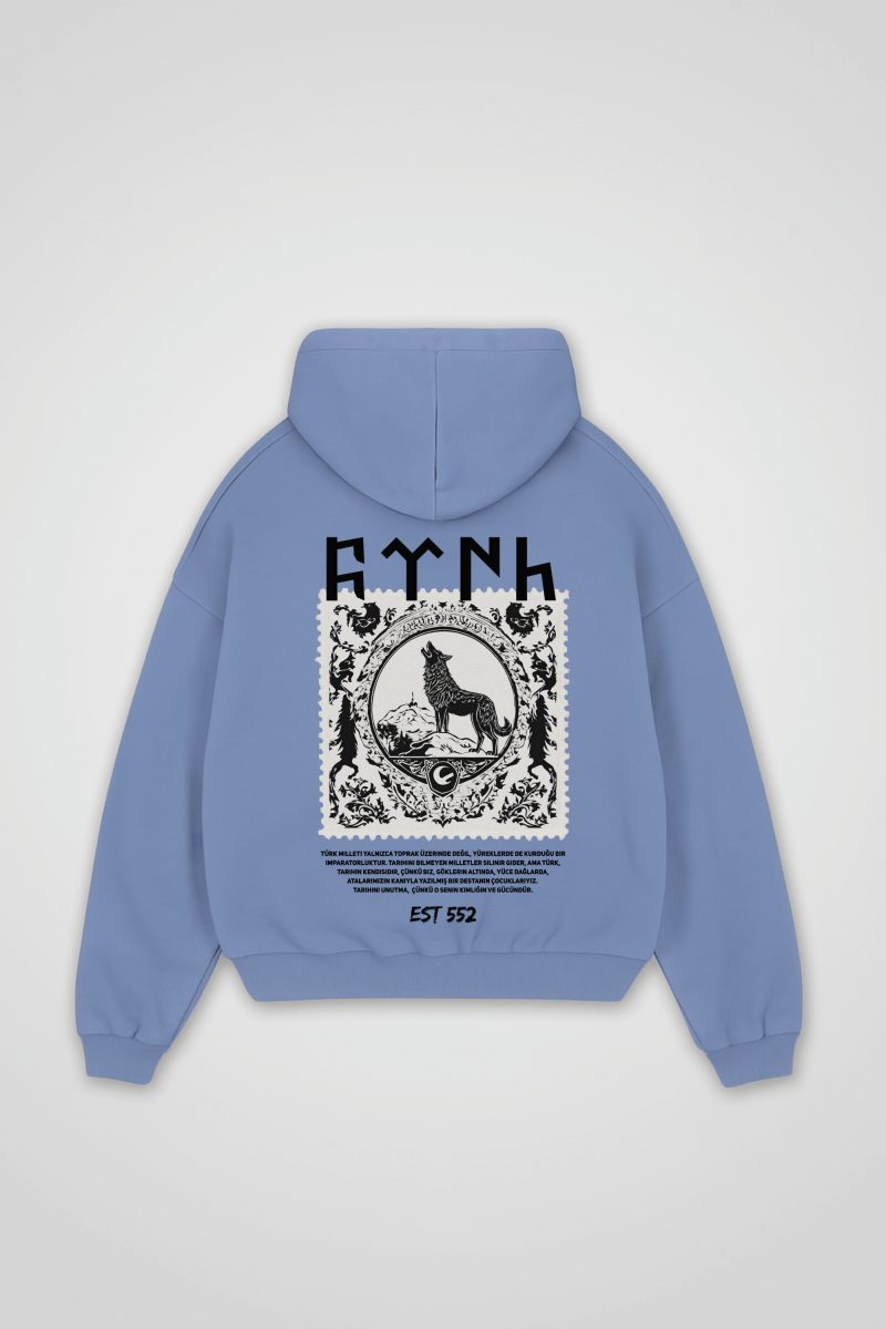GÖKTÜRK - OVERSIZED ZIPPER HOODIE - Edeltürke