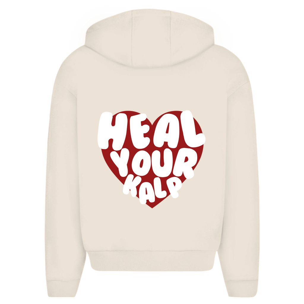 HEAL KALP - OVERSIZED ZIPPER HOODIE - Edeltürke