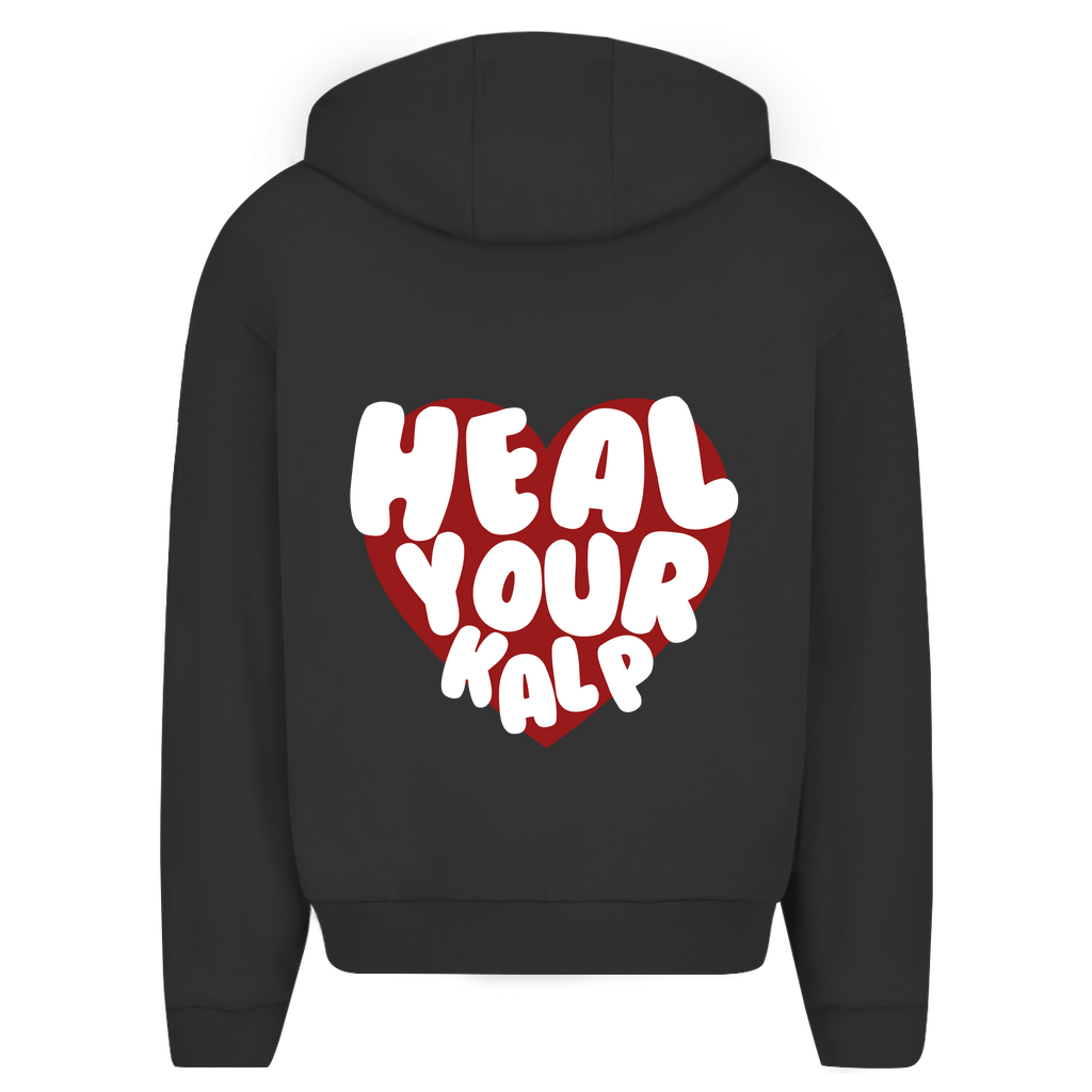 HEAL KALP - OVERSIZED ZIPPER HOODIE - Edeltürke
