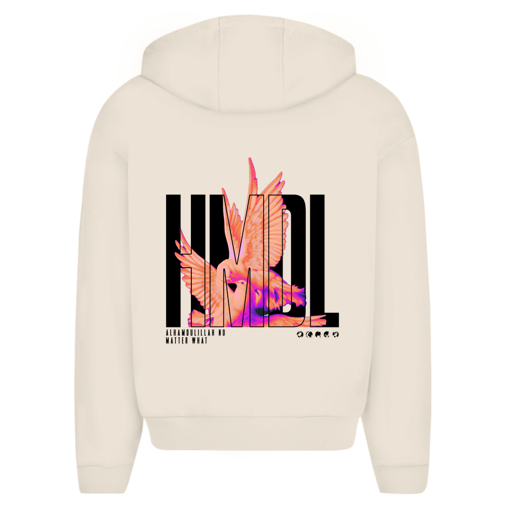 HMDL - OVERSIZED ZIPPER HOODIE - Edeltürke
