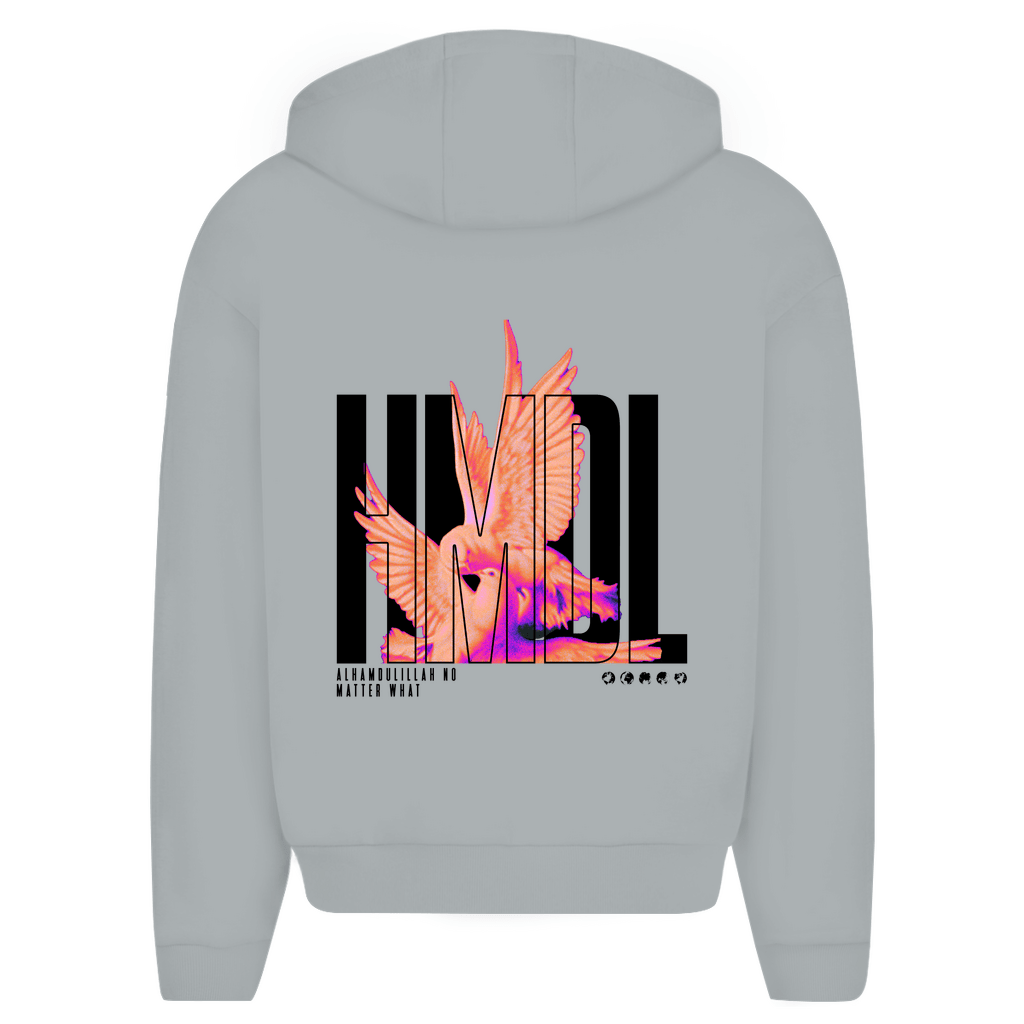 HMDL - OVERSIZED ZIPPER HOODIE - Edeltürke