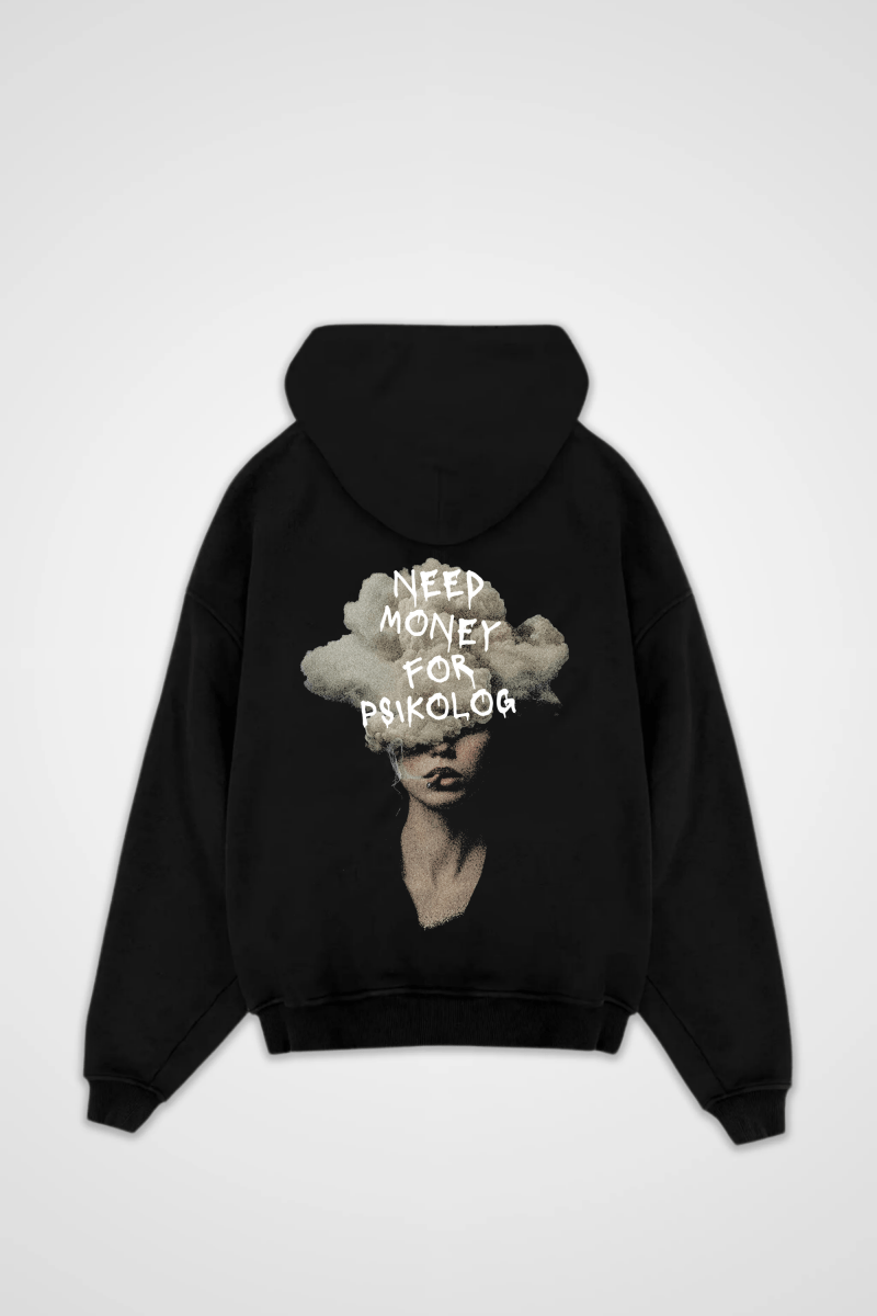 NEED MONEY - OVERSIZED HOODIE BACKPRINT - Edeltürke