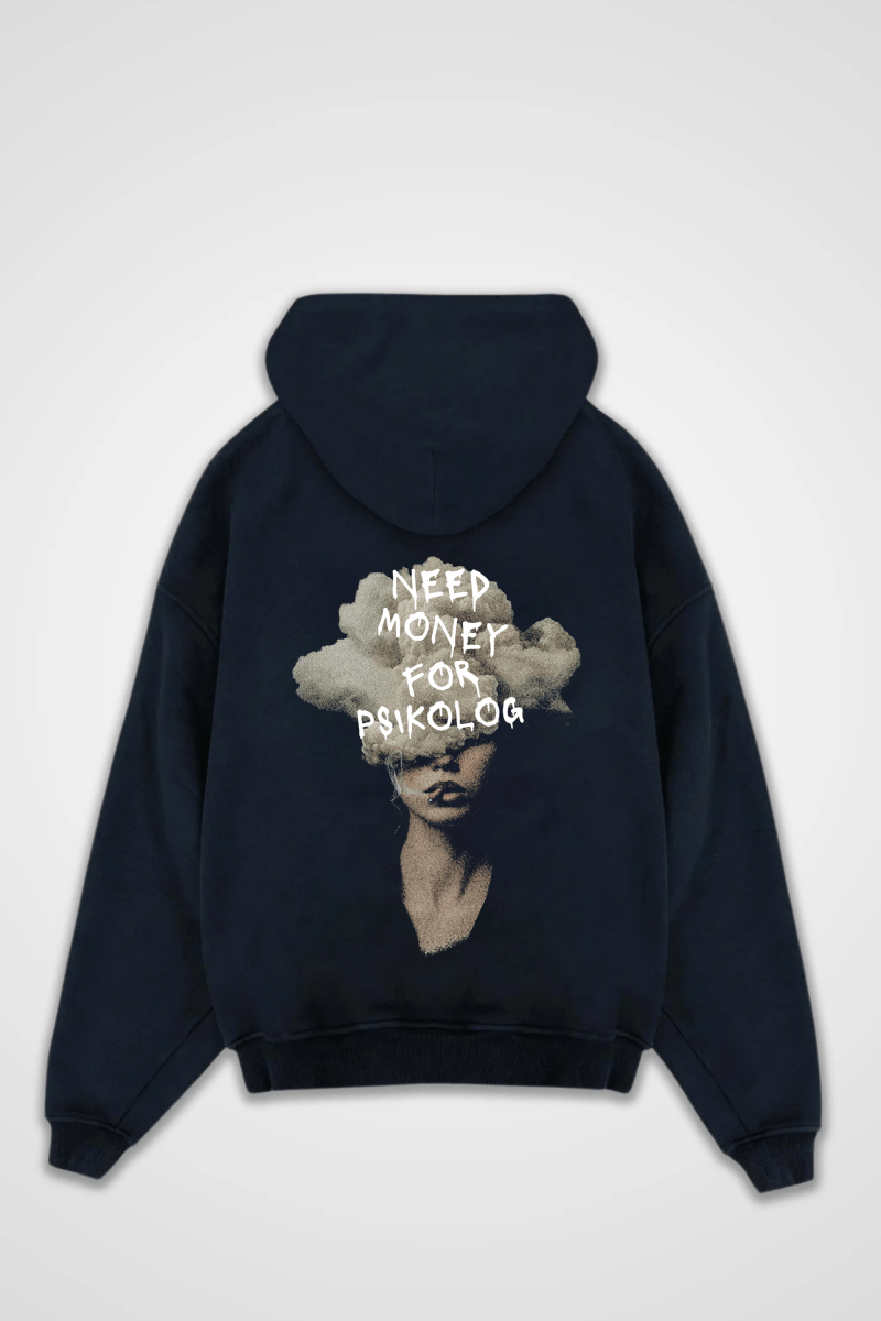 NEED MONEY - OVERSIZED ZIPPER HOODIE - Edeltürke