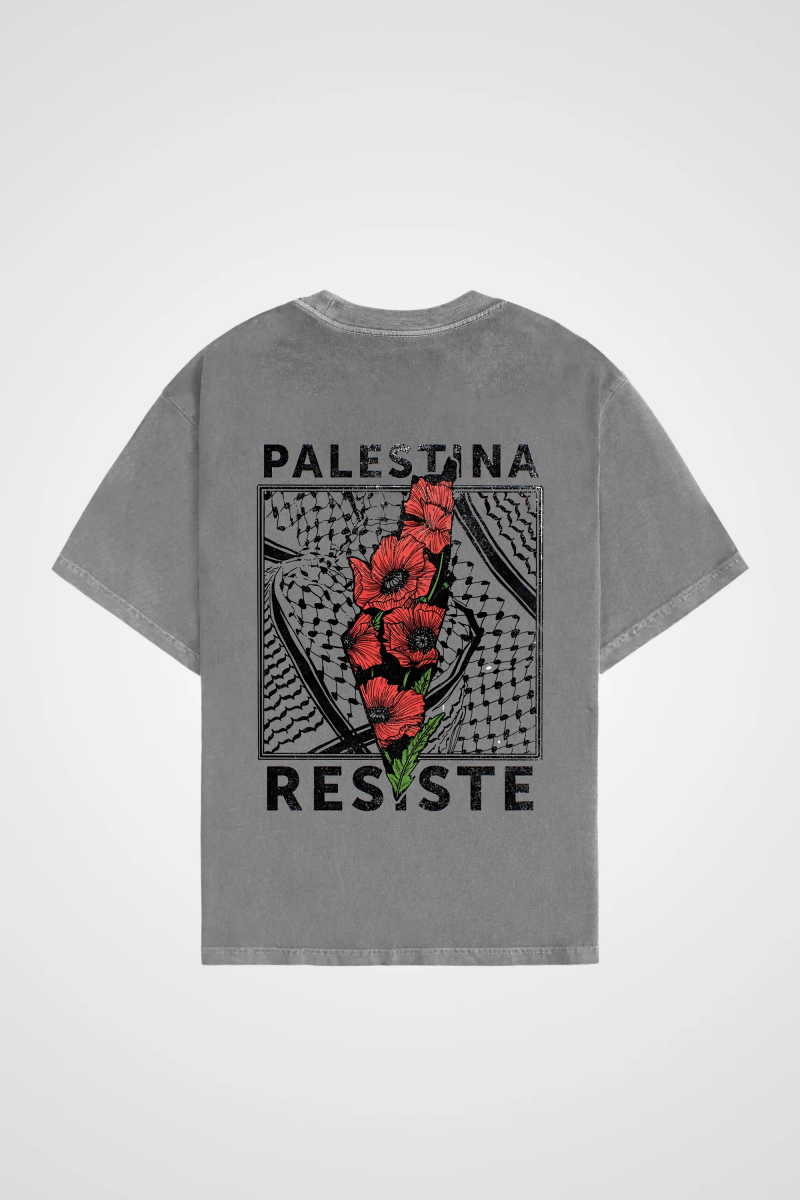 PALESTINE - OVERSIZED SHIRT BACKPRINT (WASHED) - Edeltürke