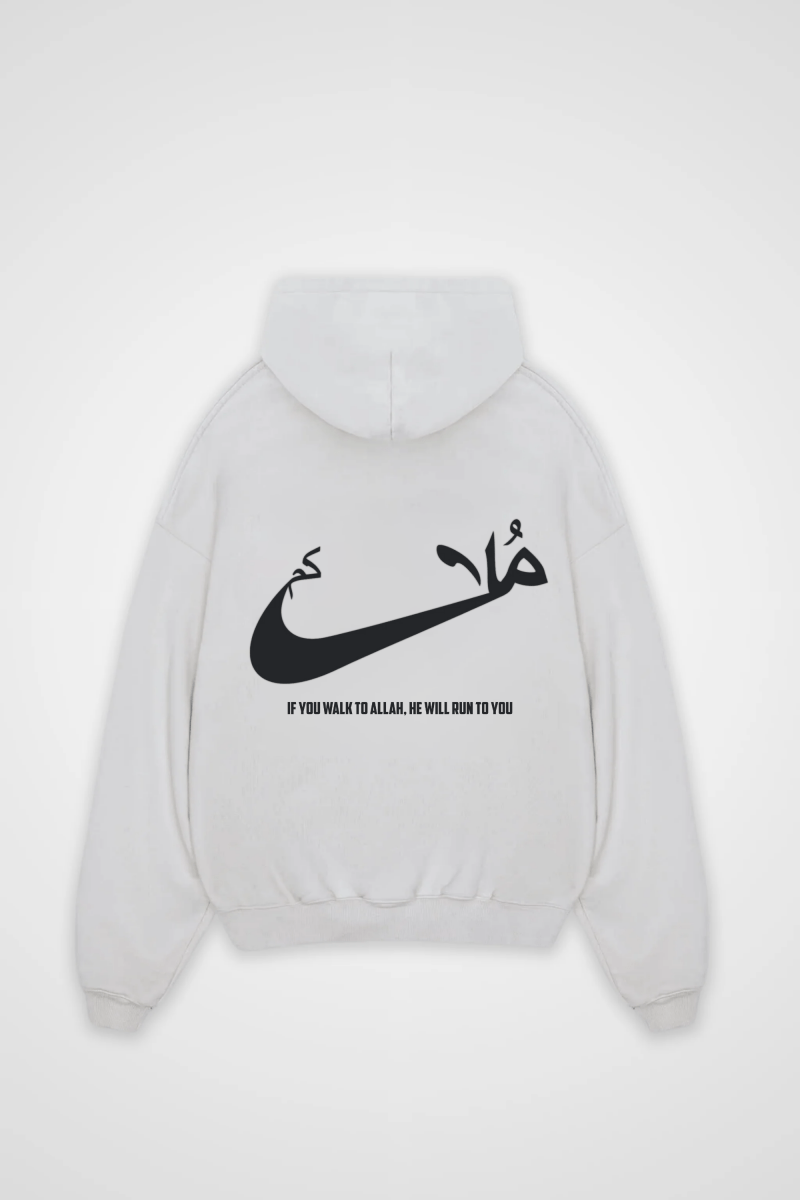 RUN - OVERSIZED HOODIE BACKPRINT - Edeltürke