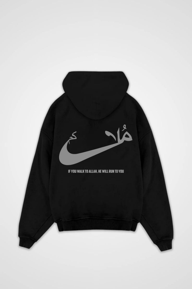 RUN - OVERSIZED HOODIE BACKPRINT - Edeltürke