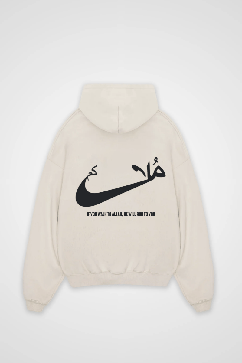 RUN - OVERSIZED HOODIE BACKPRINT - Edeltürke