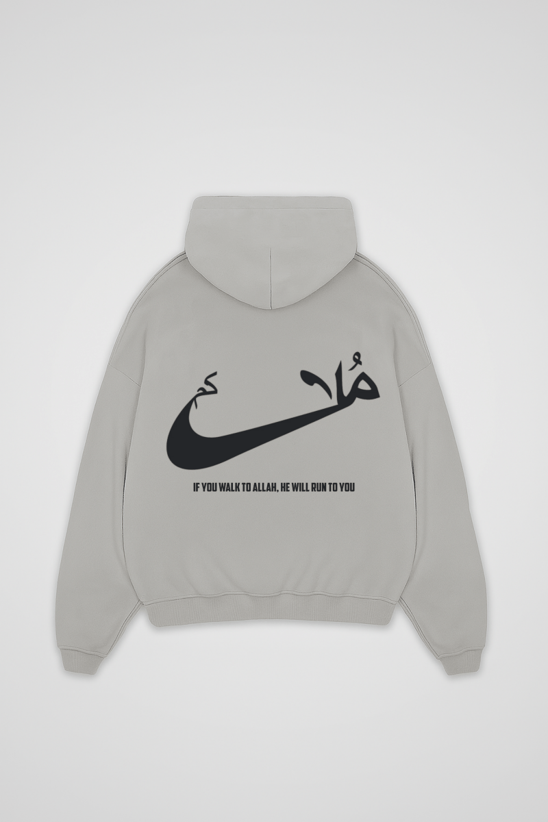 RUN - OVERSIZED HOODIE BACKPRINT - Edeltürke