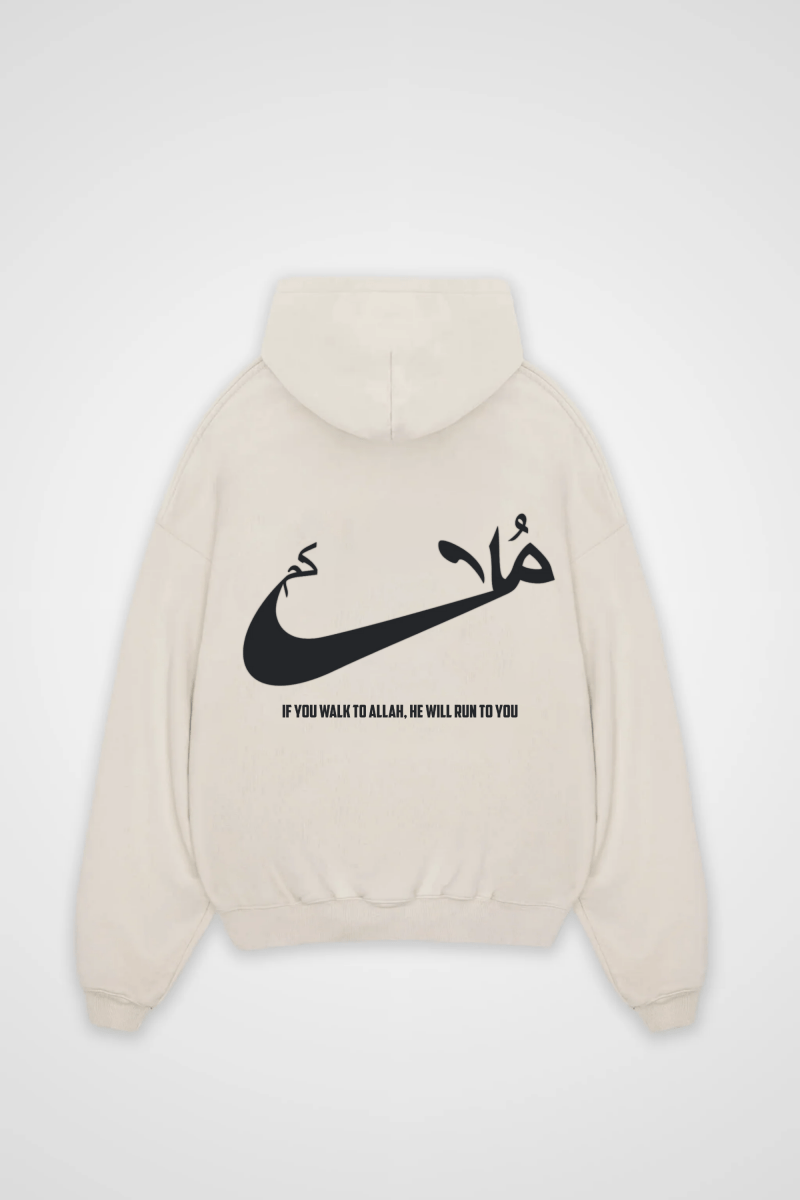 RUN - OVERSIZED HOODIE BACKPRINT - Edeltürke