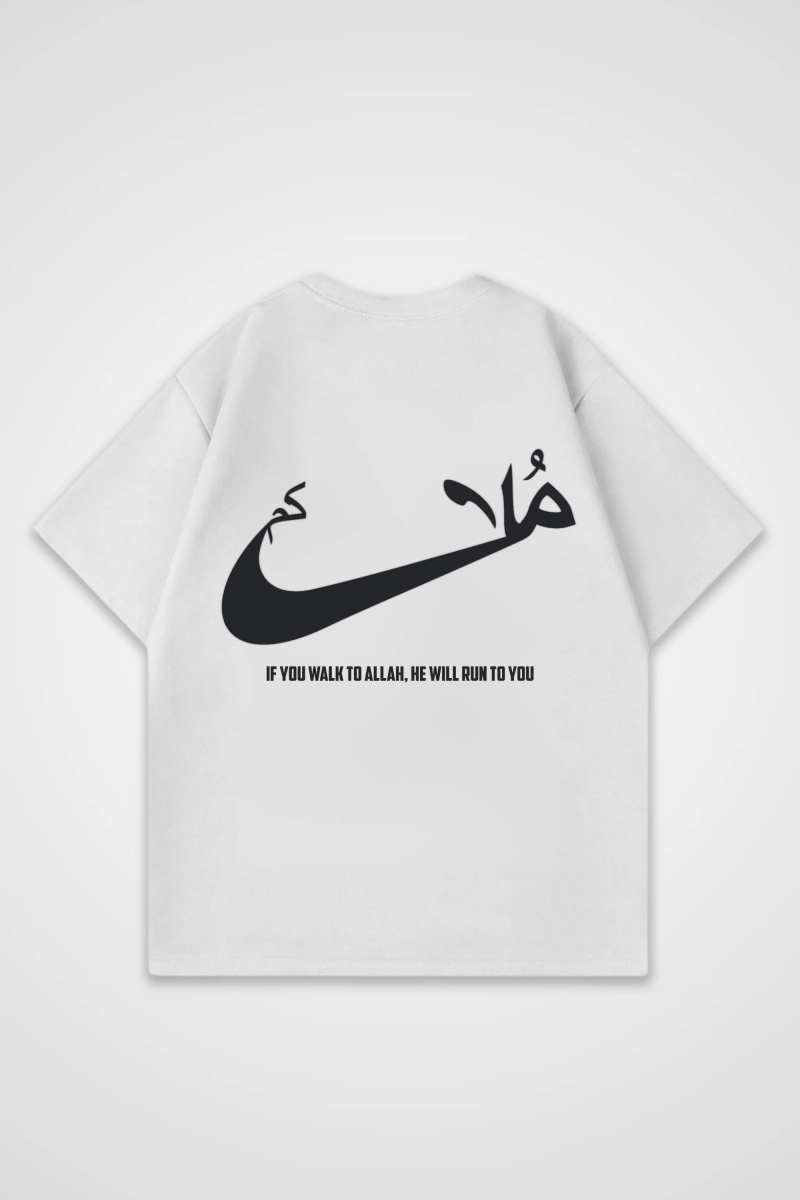 RUN - OVERSIZED SHIRT BACKPRINT - Edeltürke