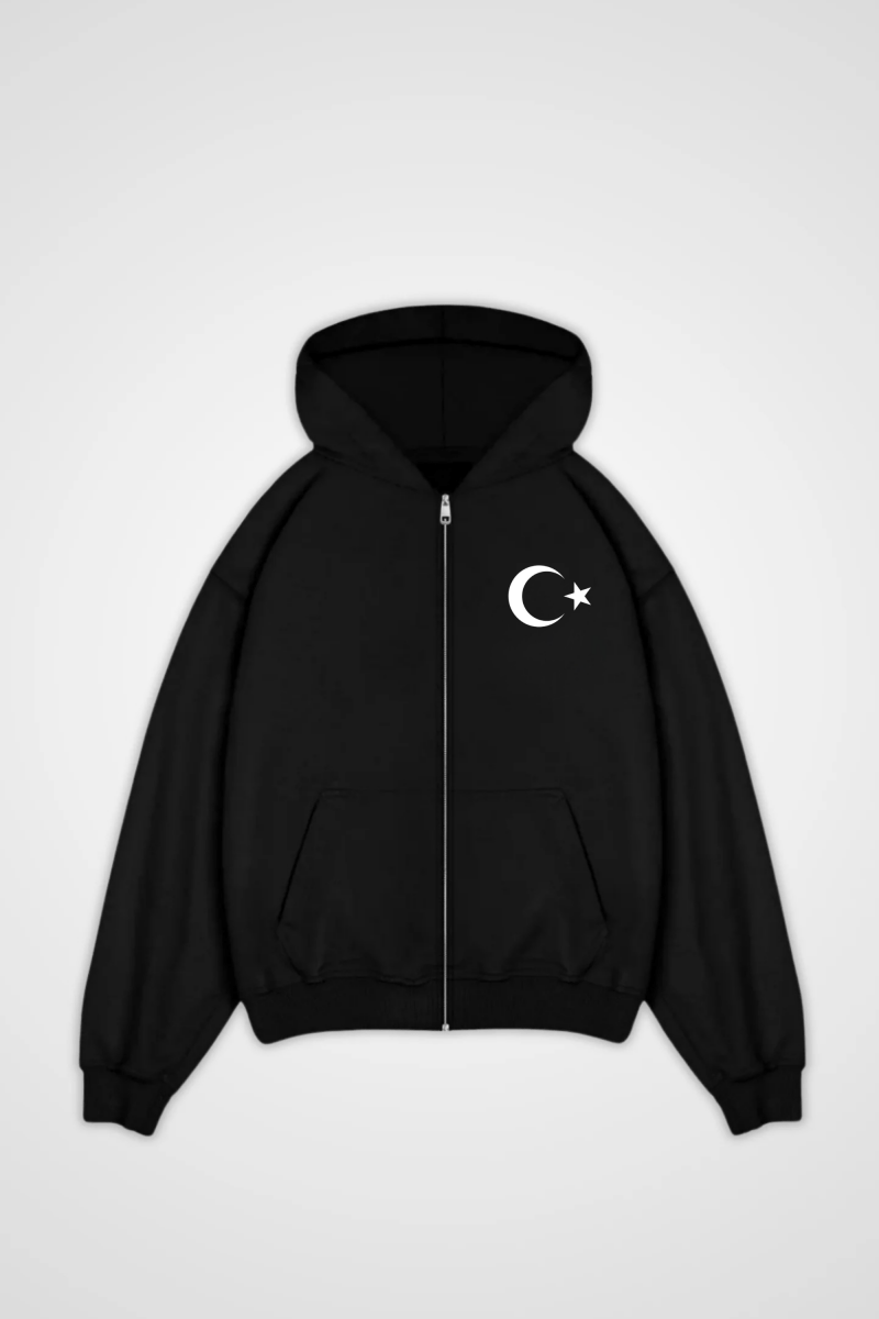 TÜRKIYE - OVERSIZED ZIPPER HOODIE - Edeltürke