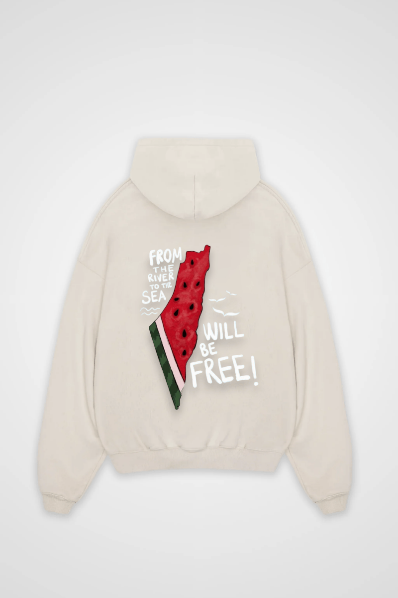 WILL BE FREE - OVERSIZED HOODIE BACKPRINT - Edeltürke
