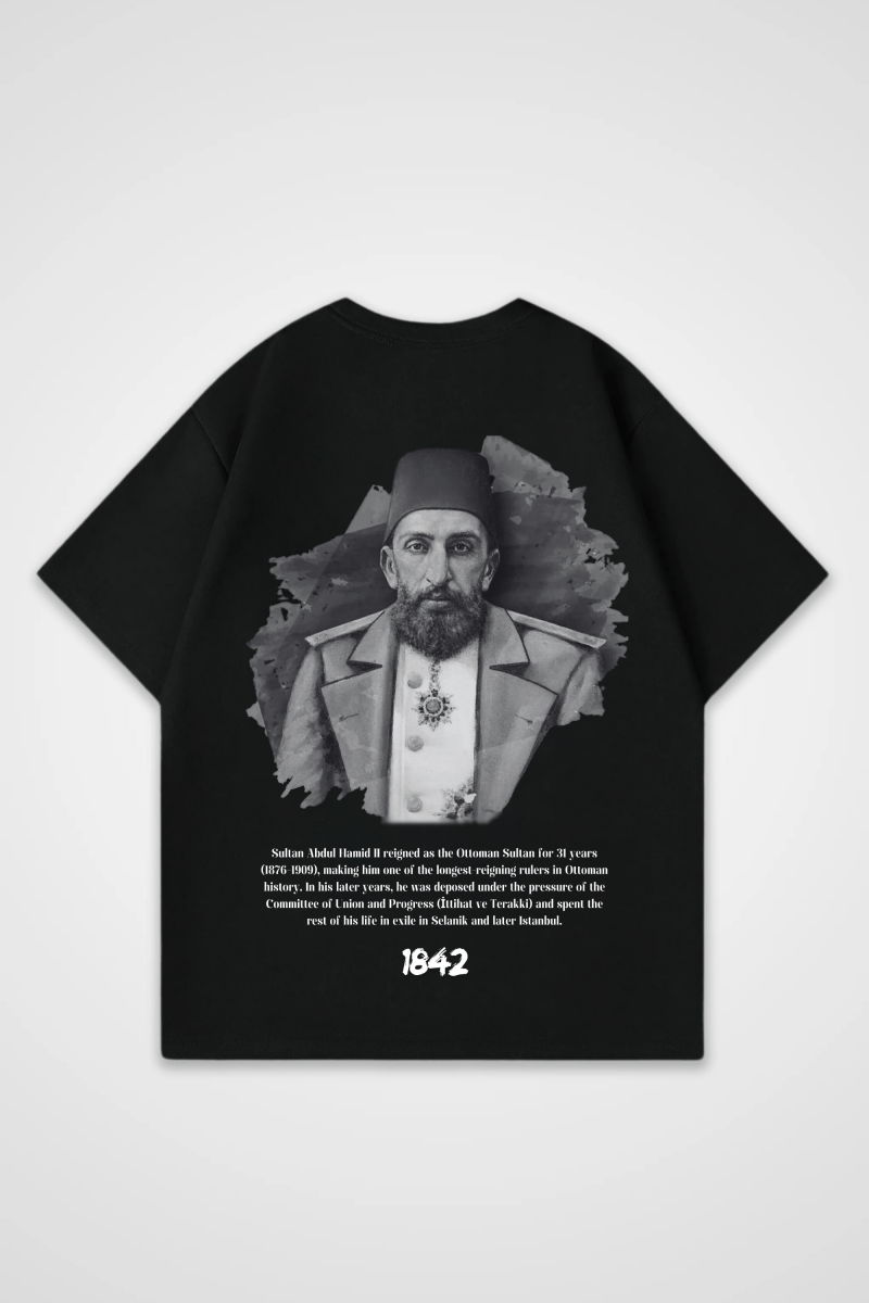 ABDÜLHAMID SULTAN - OVERSIZED SHIRT BACKPRINT - Edeltürke
