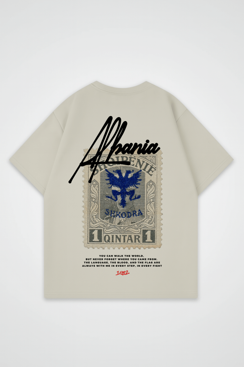 ALBANIA - OVERSIZED SHIRT BACKPRINT - Edeltürke