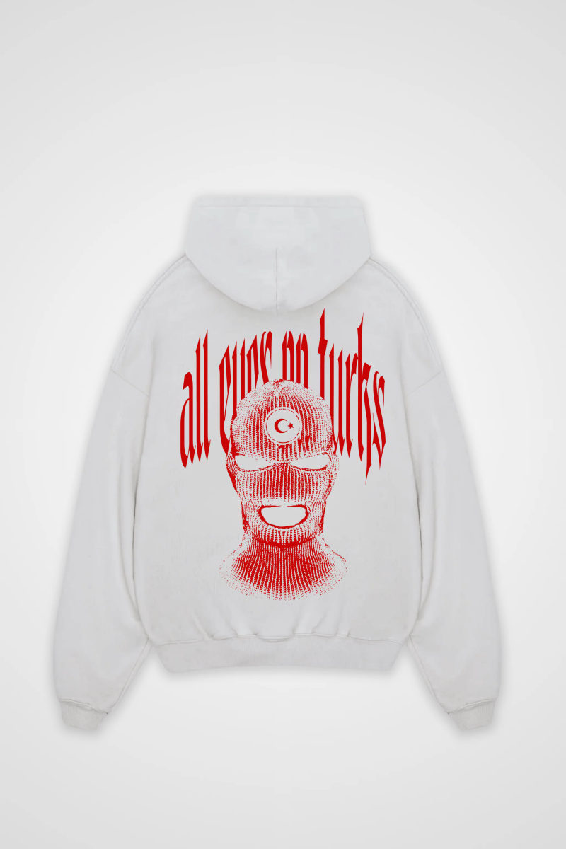 ALL EYES ON TURKS - OVERSIZED ZIPPER HOODIE - Edeltürke