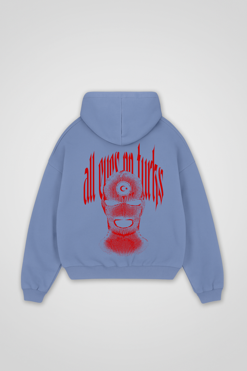 ALL EYES ON TURKS - OVERSIZED ZIPPER HOODIE - Edeltürke