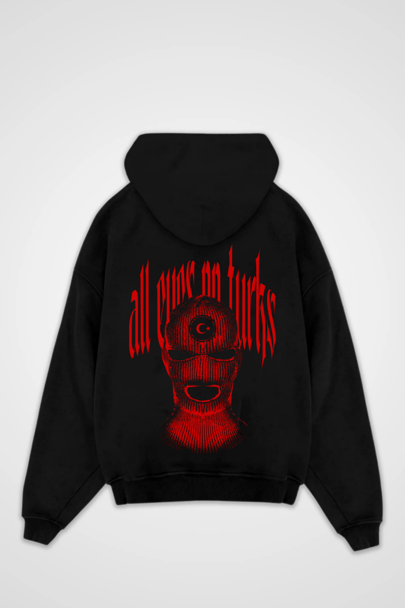 ALL EYES ON TURKS - OVERSIZED ZIPPER HOODIE - Edeltürke