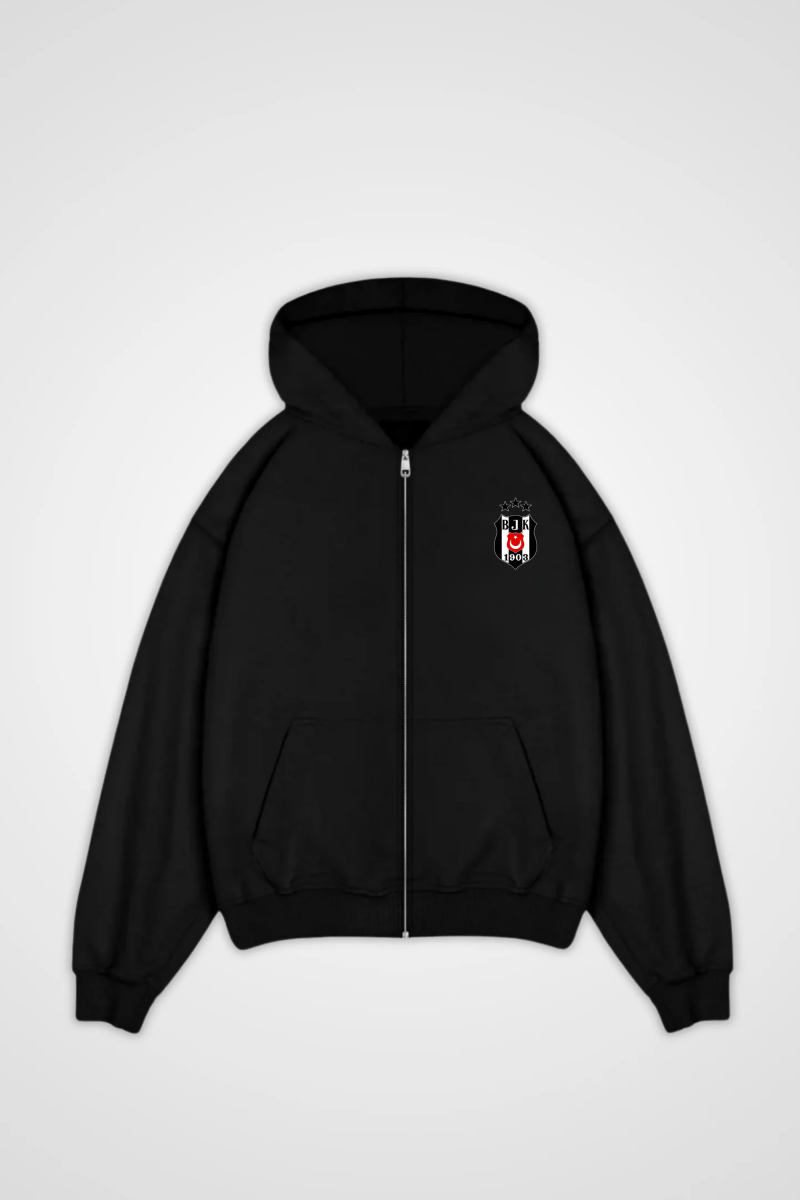 BESIKTAS - OVERSIZED ZIPPER HOODIE - Edeltürke