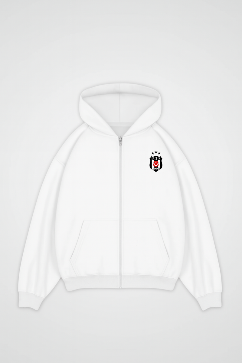 BESIKTAS - OVERSIZED ZIPPER HOODIE - Edeltürke