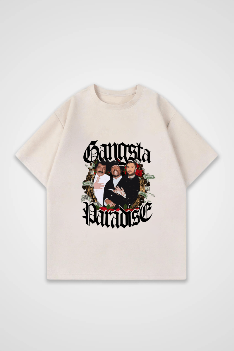 GANGSTA PARADISE - OVERSIZED SHIRT - Edeltürke