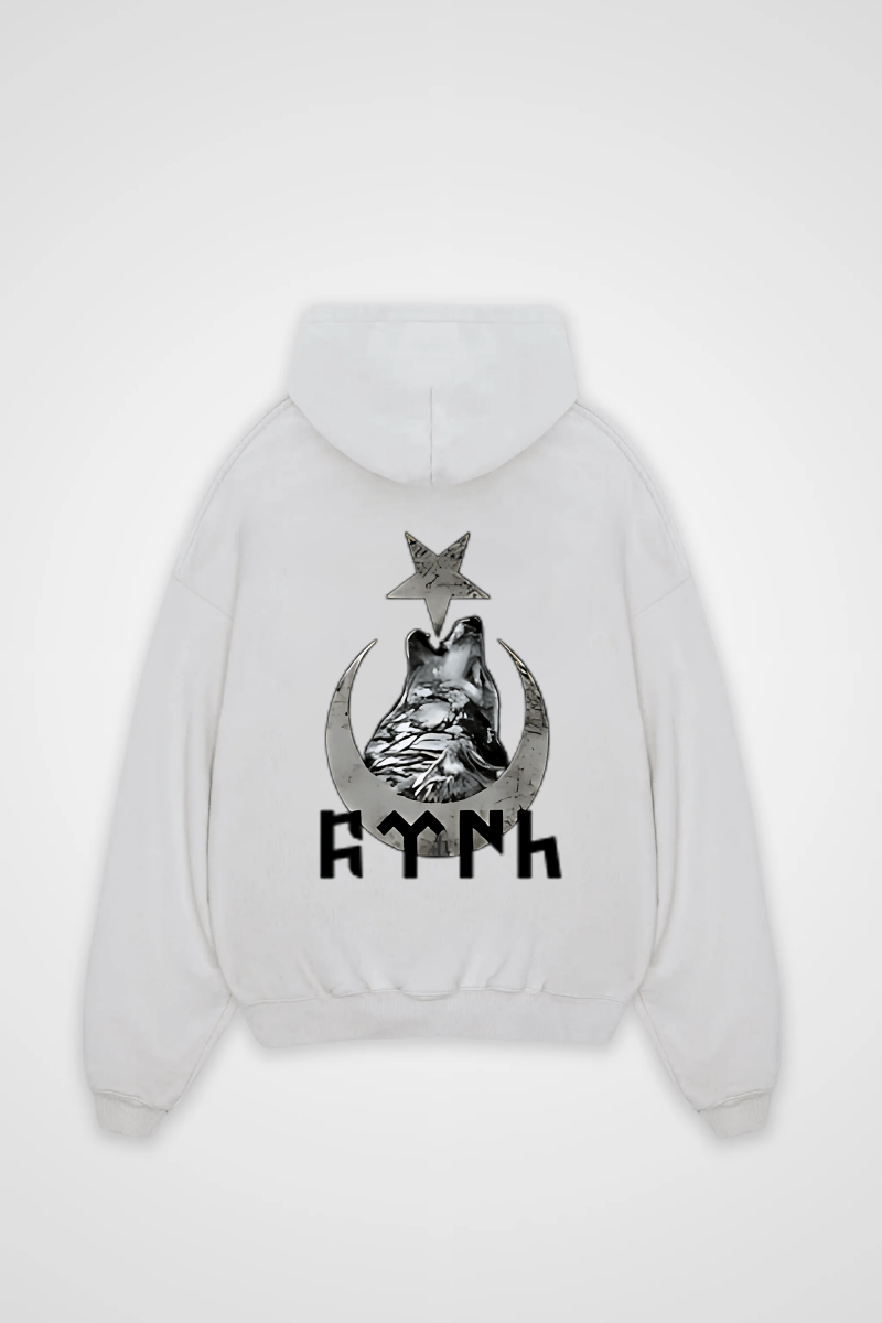 GÖKTÜRK - OVERSIZED HOODIE BACKPRINT - Edeltürke