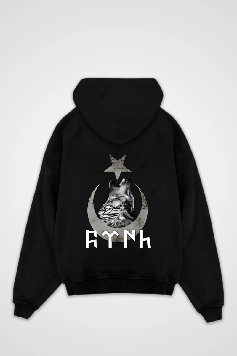 GÖKTÜRK - OVERSIZED HOODIE BACKPRINT - Edeltürke