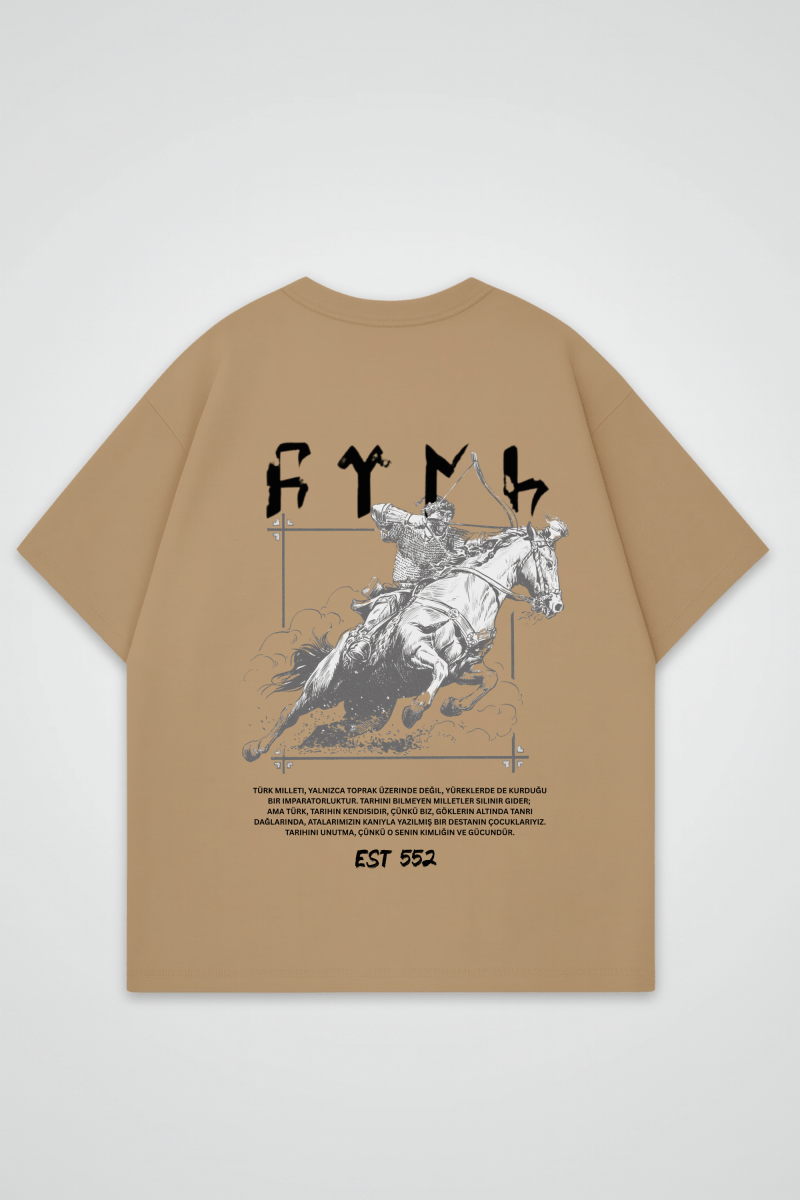 GÖKTÜRK - OVERSIZED SHIRT BACKPRINT - Edeltürke