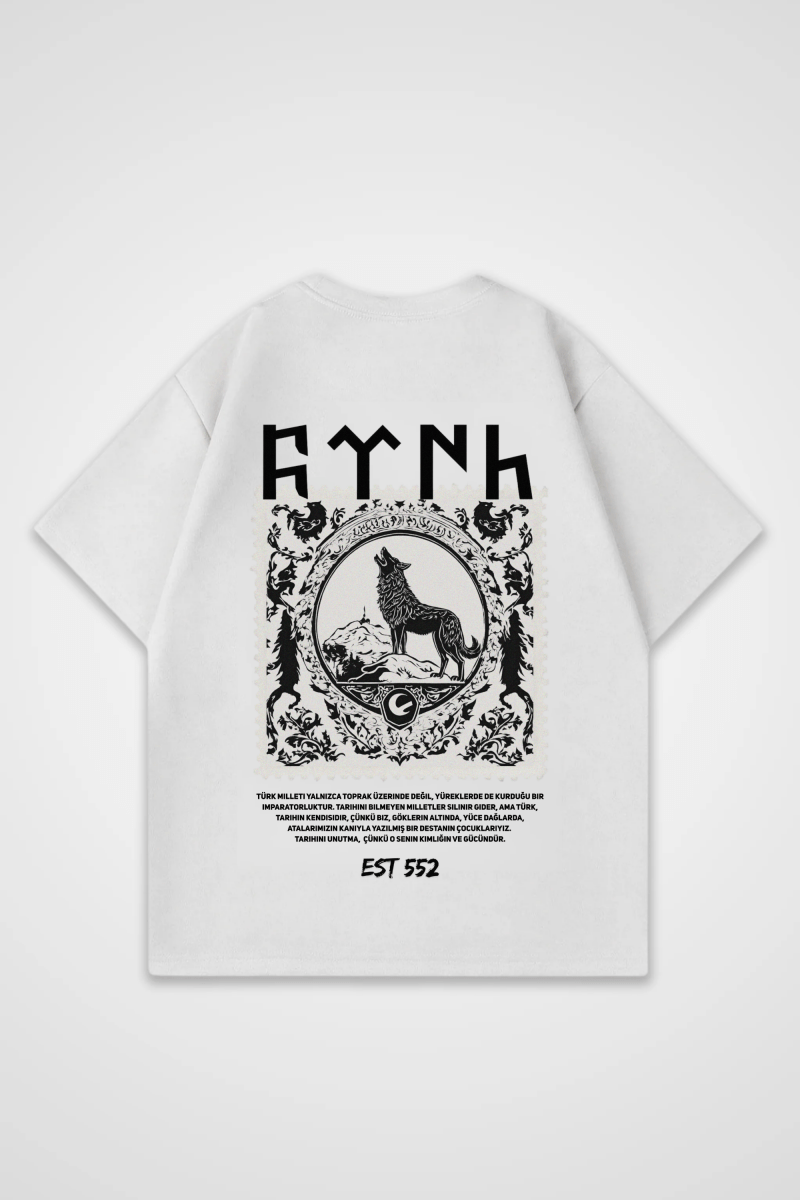 GÖKTÜRK - OVERSIZED SHIRT BACKPRINT - Edeltürke