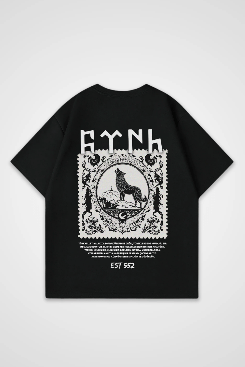 GÖKTÜRK - OVERSIZED SHIRT BACKPRINT - Edeltürke